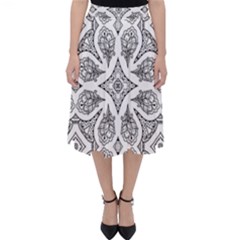 Mandala Line Art Classic Midi Skirt