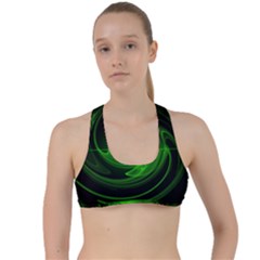 Lines Rays Background Light Criss Cross Racerback Sports Bra