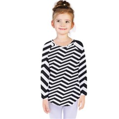 Zigzag Chevron Kids  Long Sleeve Tee