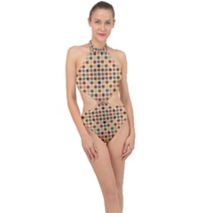 Ml-4-2 Halter Side Cut Swimsuit