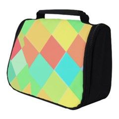 Low Poly Triangles Full Print Travel Pouch (small)