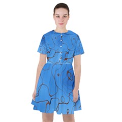 Pattern Background Abstract Sailor Dress