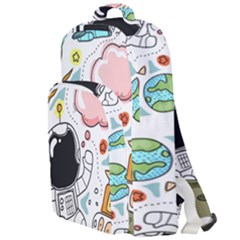 Sketch Cute Child Funny Double Compartment Backpack