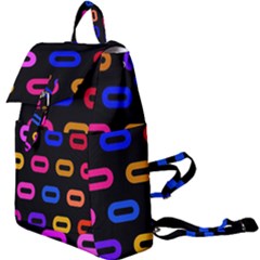 Pattern Background Structure Black Buckle Everyday Backpack by Pakrebo