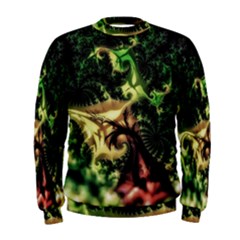 Fractal Cauliflower Green Rendered Men s Sweatshirt by Pakrebo