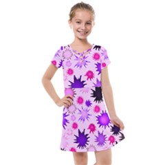 Inks Drops Black Paint Design Kids  Cross Web Dress