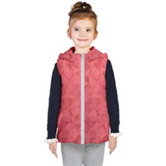 Triangle Background Abstract Kids  Hooded Puffer Vest by Mariart