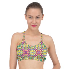 Triangle Mosaic Pattern Repeating Basic Training Sports Bra