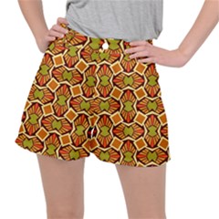 Geometry Shape Retro Trendy Symbol Stretch Ripstop Shorts