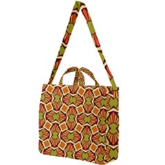 Geometry Shape Retro Trendy Symbol Square Shoulder Tote Bag