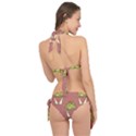 Cactus Pattern Background Texture Tie It Up Bikini Set View2