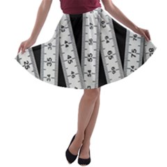 Build Bers Scale Craft Length A-line Skater Skirt by Pakrebo