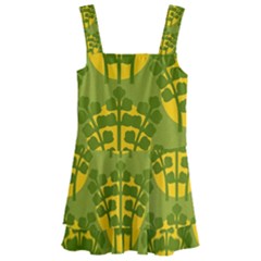 Texture Plant Herbs Herb Green Kids  Layered Skirt Swimsuit by Pakrebo