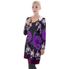 Kaleidoscope Round Circle Geometry Hooded Pocket Cardigan