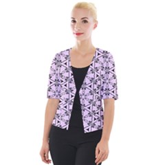 Default Texture Tissue Seamless Cropped Button Cardigan