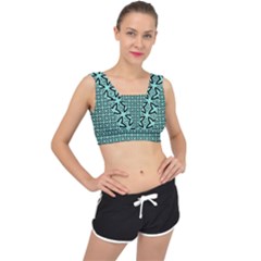 Default Texture Tissue Seamless V-back Sports Bra