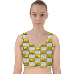 Pattern Desktop Square Wallpaper Velvet Racer Back Crop Top