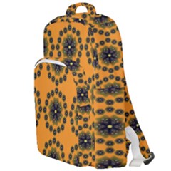 Desktop Abstract Template Flower Double Compartment Backpack