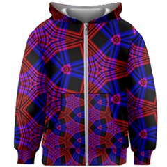 Pattern Line Kids  Zipper Hoodie Without Drawstring