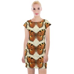 Butterflies Insects Cap Sleeve Bodycon Dress by Mariart