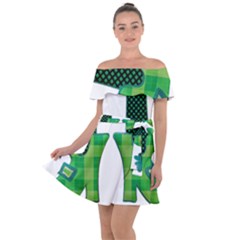 Saint Patrick S Day March Off Shoulder Velour Dress by Mariart