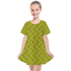 Autumn Leaves Pattern Kids  Smock Dress by LoolyElzayat