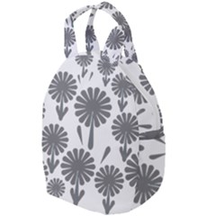 Zappwaits Flowers Black Travel Backpacks by zappwaits