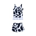 Black On White Cow Skin Kids  Boyleg Swimsuit View1