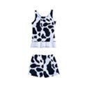 Black On White Cow Skin Kids  Boyleg Swimsuit View2