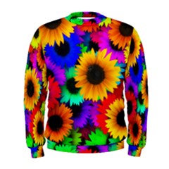 Sunflower Colorful Men s Sweatshirt by Mariart