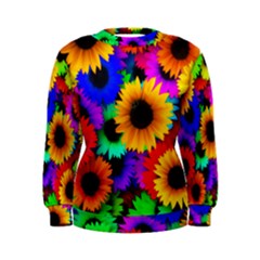 Sunflower Colorful Women s Sweatshirt by Mariart