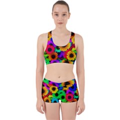 Sunflower Colorful Work It Out Gym Set by Mariart