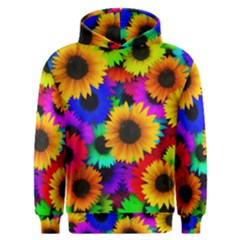 Sunflower Colorful Men s Overhead Hoodie by Mariart