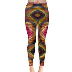 Kaleidoscope Art Pattern Ornament Inside Out Leggings