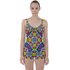 Farbenpracht Kaleidoscope Pattern Tie Front Two Piece Tankini