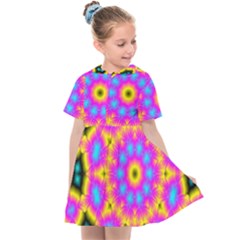 Background Fractal Structure Kids  Sailor Dress