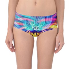 Colorful Chakra Lsd Spirituality Mid-waist Bikini Bottoms by Pakrebo