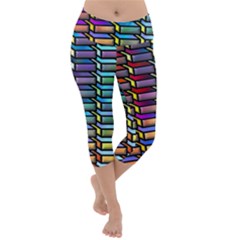 Pattern Background Creativity Lightweight Velour Capri Yoga Leggings