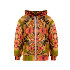 Fractals Graphic Fantasy Colorful Kids  Zipper Hoodie by Pakrebo