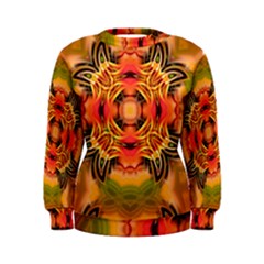 Fractals Graphic Fantasy Colorful Women s Sweatshirt by Pakrebo