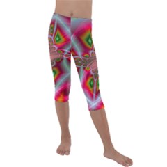 Fractal Art Pictures Digital Art Kids  Lightweight Velour Capri Leggings 