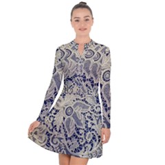 Point De Rose Long Sleeve Panel Dress