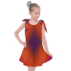 Background Fractals Surreal Design Kids  Tie Up Tunic Dress