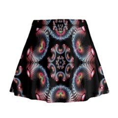 Ornament Kaleidoscope Mini Flare Skirt by Pakrebo