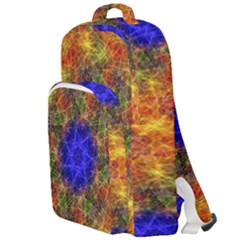 Background Image Tile Abstract Double Compartment Backpack