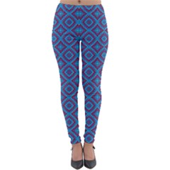 Background  Geometric Pattern Lightweight Velour Leggings