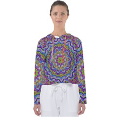 Farbenpracht Kaleidoscope Women s Slouchy Sweat by Pakrebo