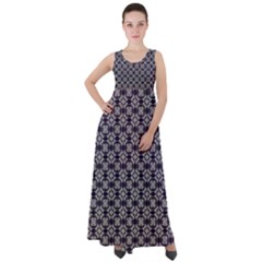 Ornaments  Kaleidoscope Pattern Empire Waist Velour Maxi Dress by Pakrebo