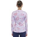 Pastel Pink Hearts V-Neck Long Sleeve Top View2