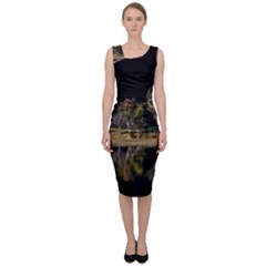 Soi Ball Symmetry Scenery Reflect Sleeveless Pencil Dress by Pakrebo